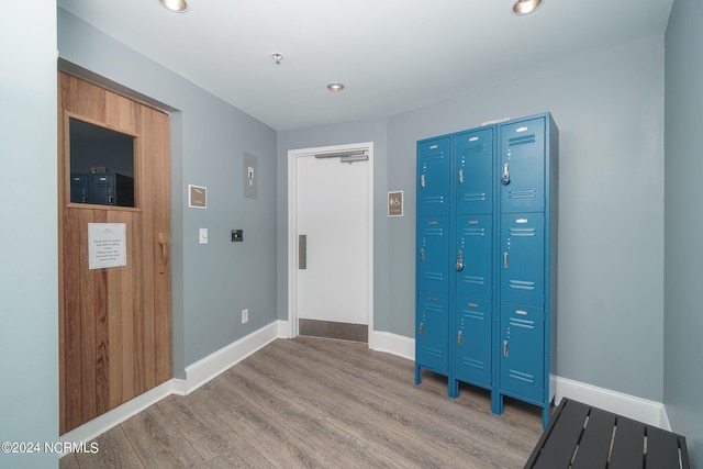 1435 Salter Path Rd Unit E7Grande, Villas, Indian Beach, NC 28512 - foyer entrance featuring wood finished floors, baseboards, and recessed lighting
