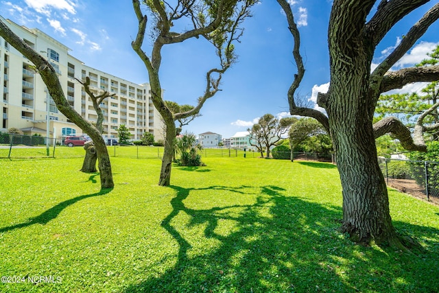 view of home's community featuring a lawn