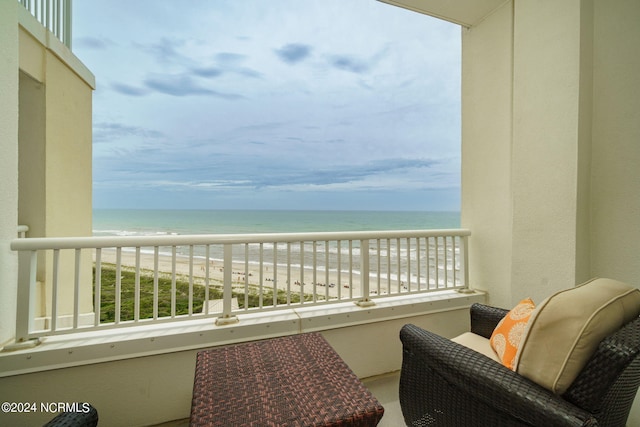1435 Salter Path Rd Unit E7Grande, Villas, Indian Beach, NC 28512 - balcony featuring view of water and beach