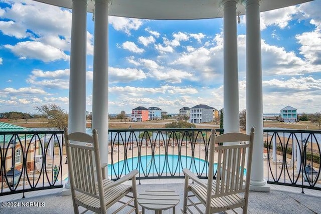 view of balcony