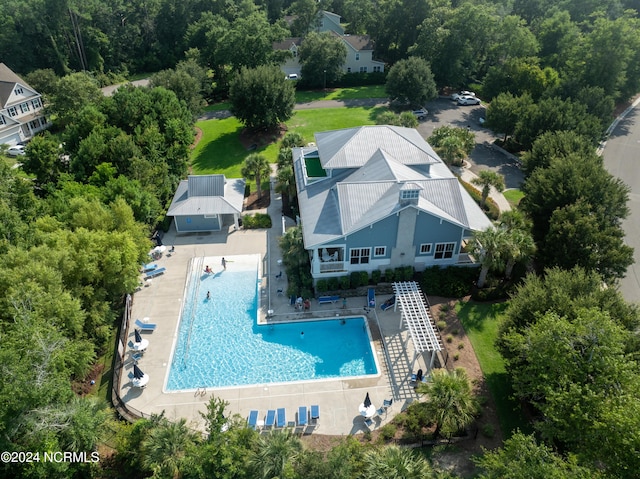 birds eye view of property