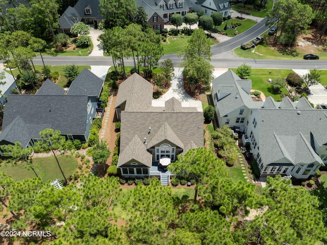 aerial view featuring a residential view