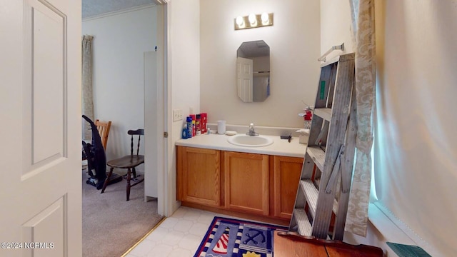 bathroom featuring vanity