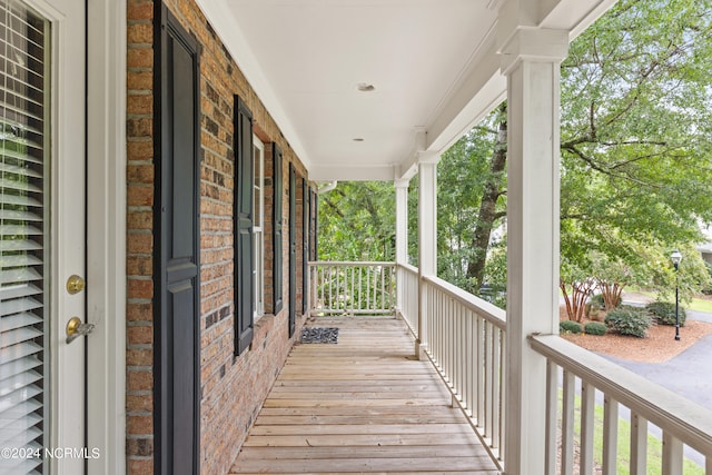 view of deck