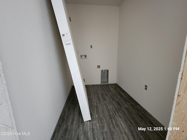 235 Nugget Trl, Elizabeth City, NC 27909 - clothes washing area with wood finished floors and hookup for a washing machine