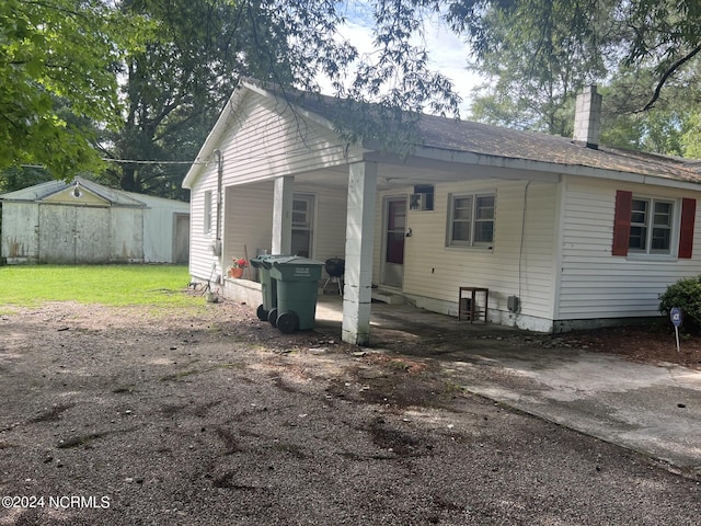 view of rear view of property