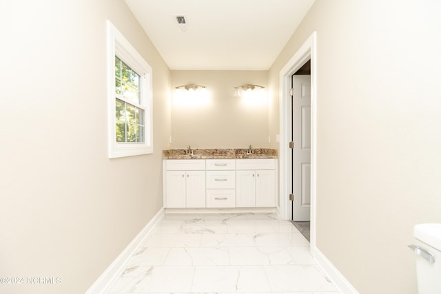 bathroom with vanity