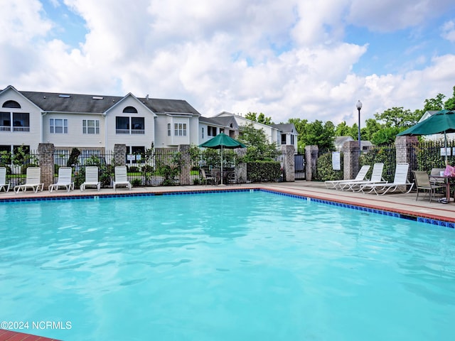 view of pool