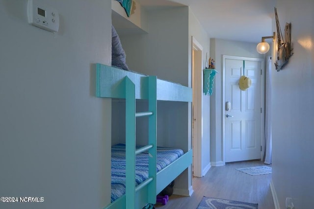 mudroom featuring light hardwood / wood-style floors