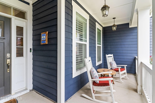 exterior space featuring a porch