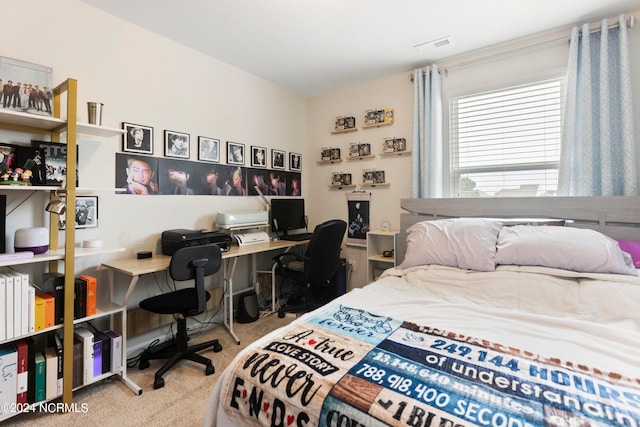 bedroom featuring carpet floors