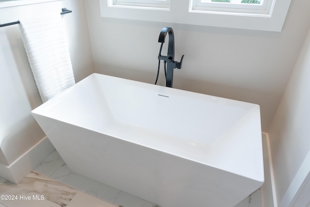 room details with a freestanding tub