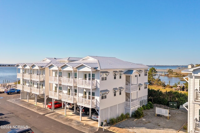 view of property featuring a water view