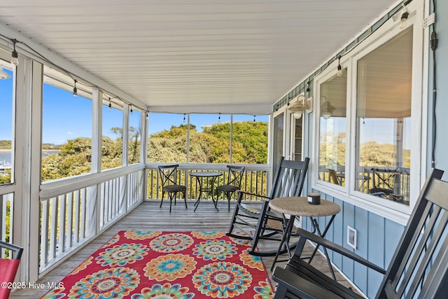 view of sunroom / solarium