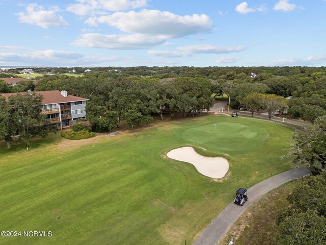 bird's eye view featuring golf course view