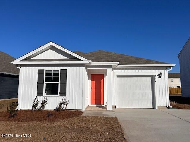 ranch-style house with a garage