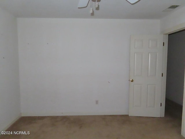 103 Creekview Ln, Washington, NC 27889 - spare room with light carpet and a ceiling fan