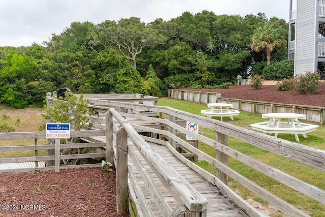 exterior space with fence