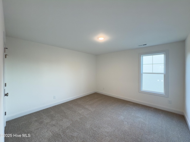 view of carpeted empty room