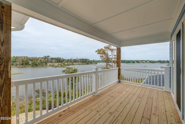 13 E Cannon Cv, Hampstead, NC 28443 - deck featuring a water view
