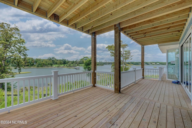13 E Cannon Cv, Hampstead, NC 28443 - deck featuring a water view
