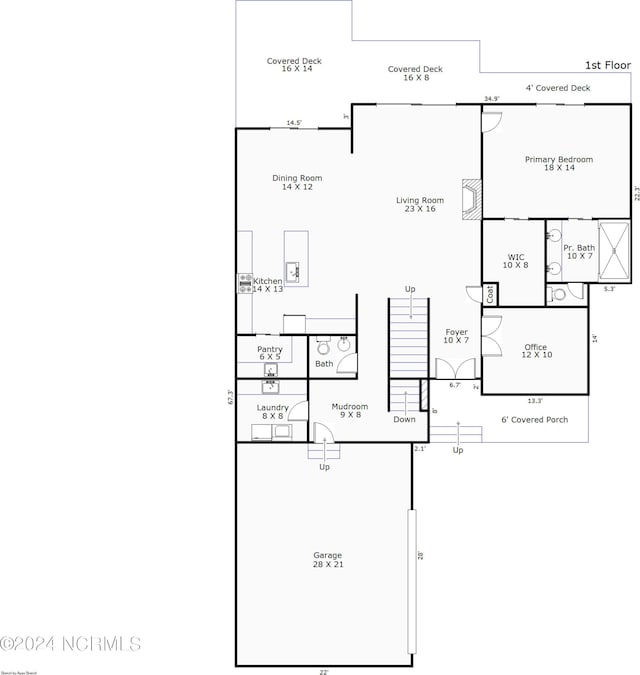 13 E Cannon Cv, Hampstead, NC 28443 - plan