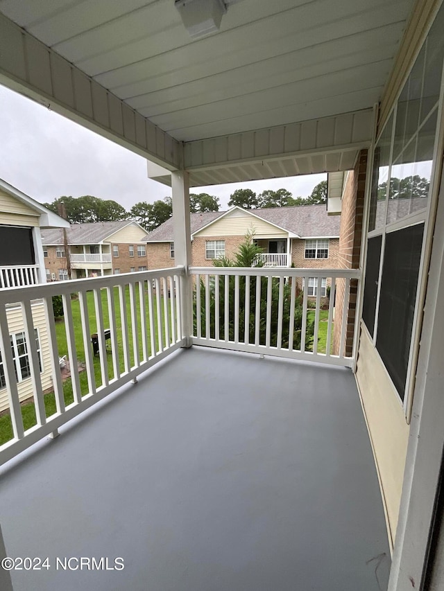 view of balcony