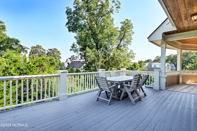 view of deck