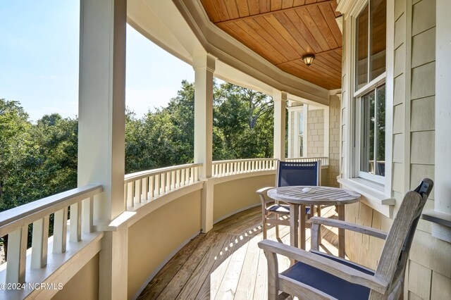 view of wooden terrace