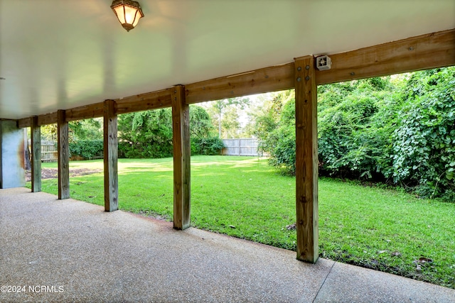 exterior space with a patio