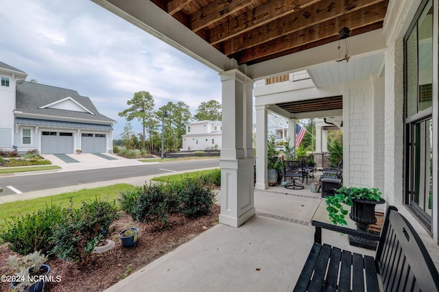 view of patio / terrace with a porch