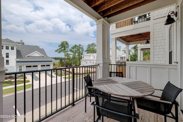 view of balcony