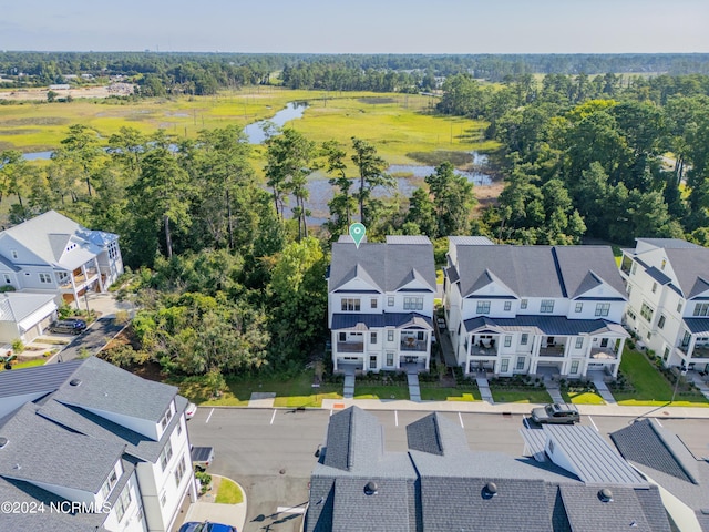 aerial view featuring a residential view