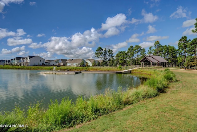 property view of water with a residential view