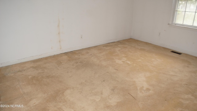 view of carpeted empty room