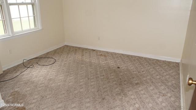 empty room with light carpet