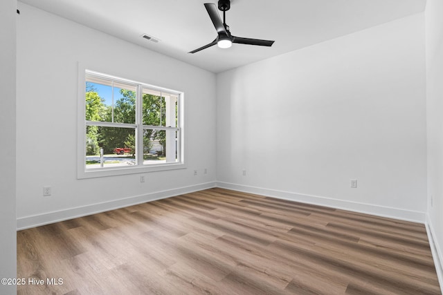 4039 Pintail Ave, Shallotte, NC 28470 - unfurnished room featuring ceiling fan and wood finished floors