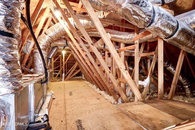 view of attic