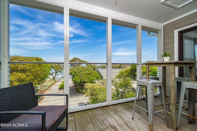 view of sunroom / solarium