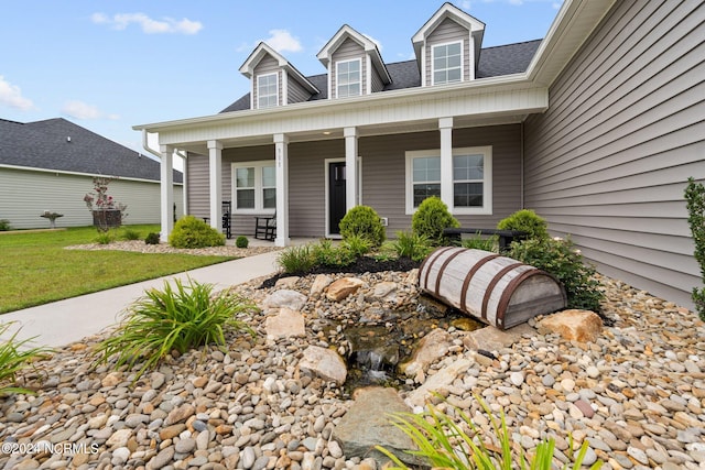 exterior space with a porch