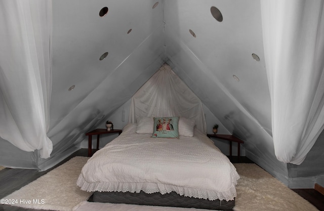 511 N A St, Bridgeton, NC 28519 - bedroom featuring vaulted ceiling
