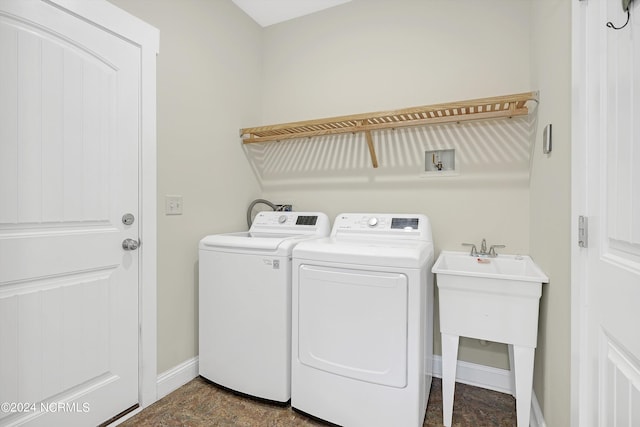 laundry room featuring washer and dryer