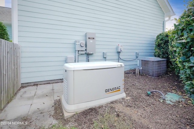 5972 Gray Squirrel Path, Southport, NC 28461 - exterior view of a power unit and cooling unit