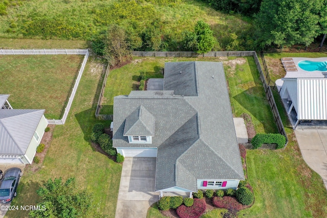 5972 Gray Squirrel Path, Southport, NC 28461 - aerial view of property and surrounding area with a pool area