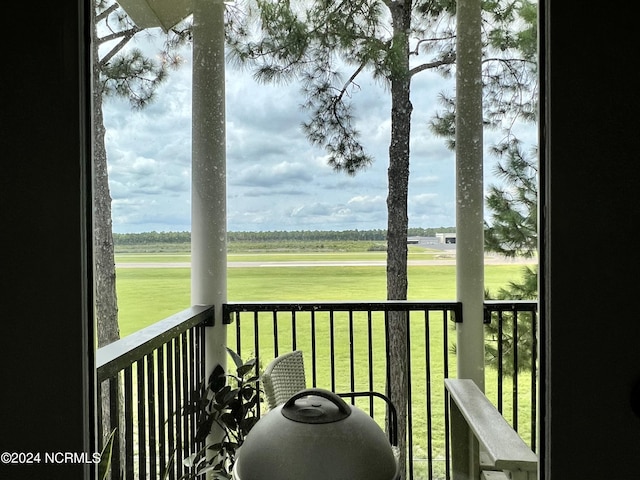 view of balcony