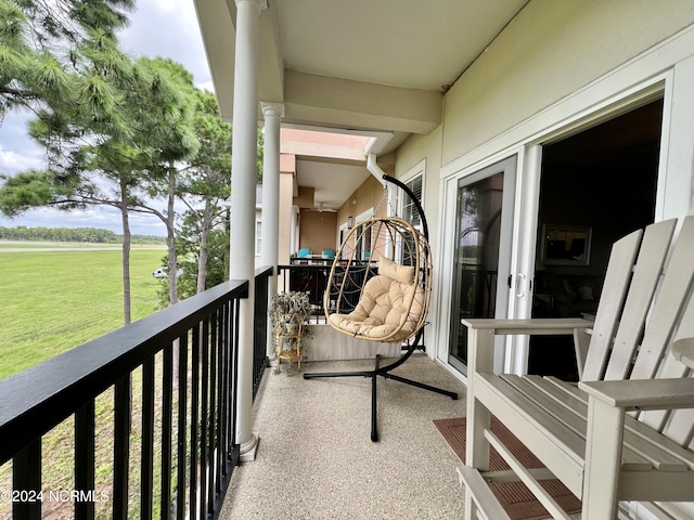 view of balcony