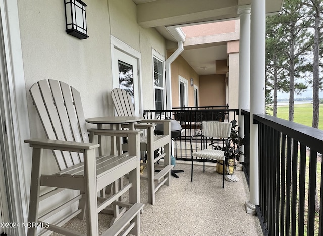 view of balcony