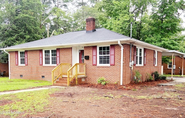 view of front of home