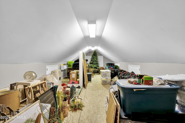 bonus room featuring vaulted ceiling