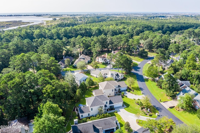 drone / aerial view featuring a residential view